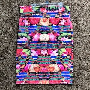 LuLaRoe Cassie Pencil Skirt, Large, Abstract